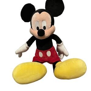 Disney Parks Mickey Mouse Plush Stuffed Animal Medium 18"
